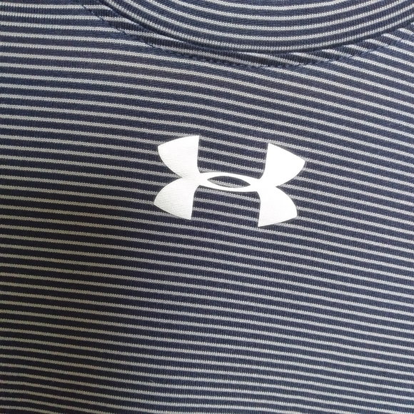 Under Armour Striped Short Sleeve Loose Fit Heatgear Athletic Tee Size Small - Picture 4 of 10